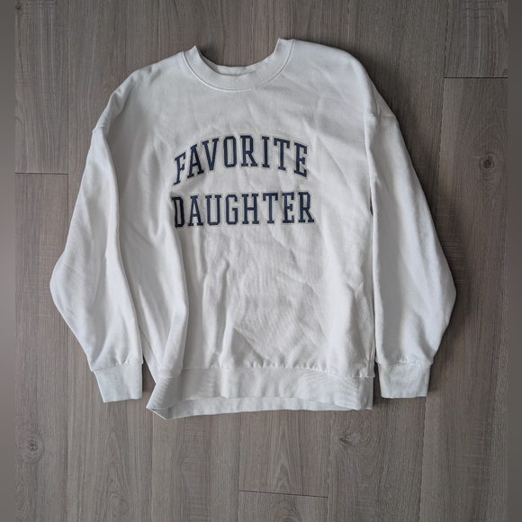 Favorite Daughter Tops - Favorite Daughter Collegiate Crewneck Sweatshirt
